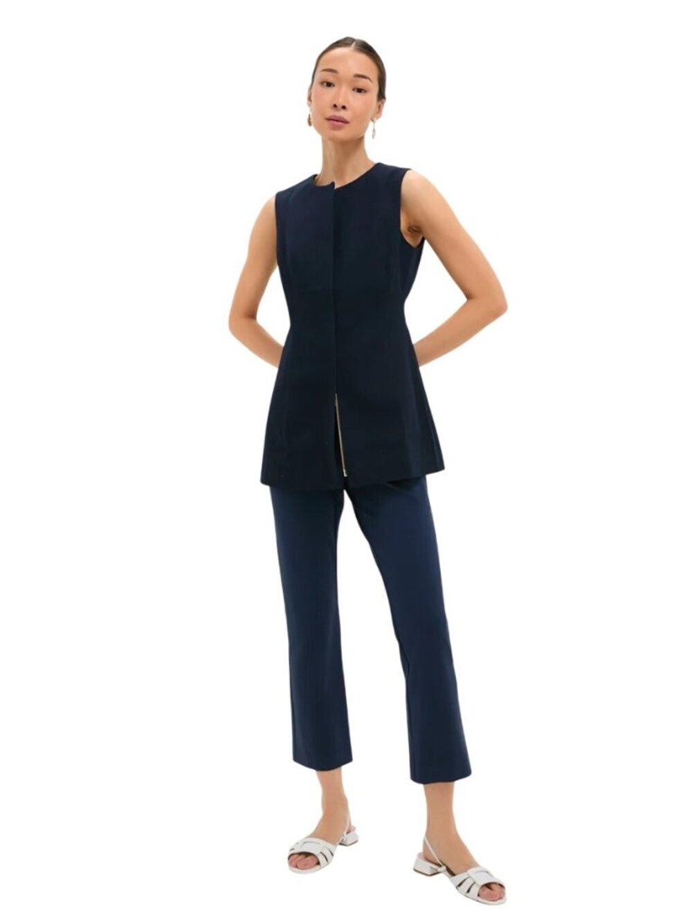 Tuckernuck Navy Ponte Ashford Pants in Navy XSmall New Womens Trousers